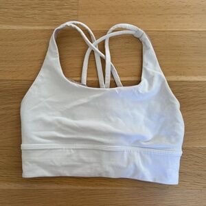 Lululemon Energy Longline Bra, Medium Support, B–D Cups - White